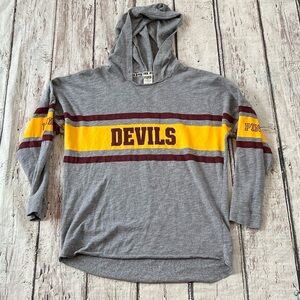 Women's Arizona State Sun Devils NCAA Victoria's Pink Hoodie Long Sleeve Shirt